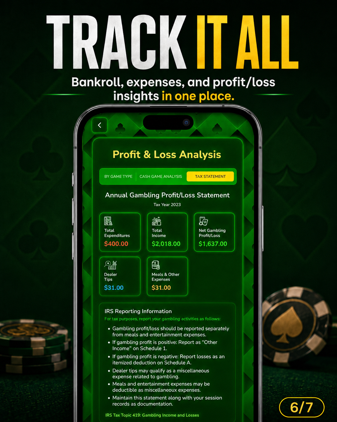Track It All — Tax Statement
